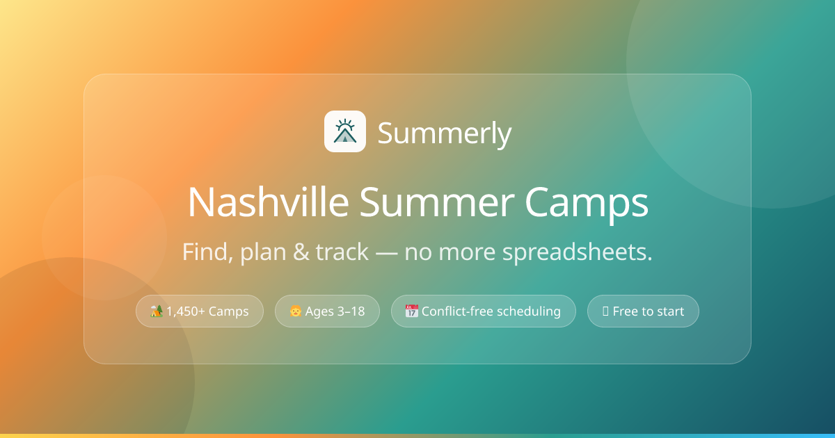 Nashville Summer Camp Planner | Summerly
